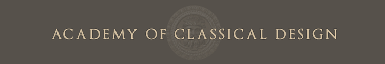 Academy of Classical Design in Southern Pines Logo for the Academy of classical design, School of Fine Art - Classical Art School Training in the disciplines of Drawing, Oil Painting, Murals, Portraiture, Still Lives and Landscapes